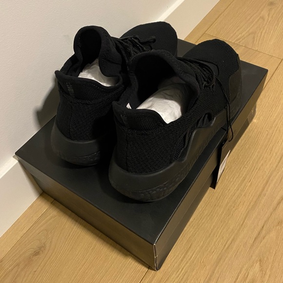 Y-3 Saikou Triple Black White Logo - Size 8 1/2 - Picture 2 of 5